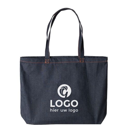 Canvas Shopper Groot | Denim - Image 1